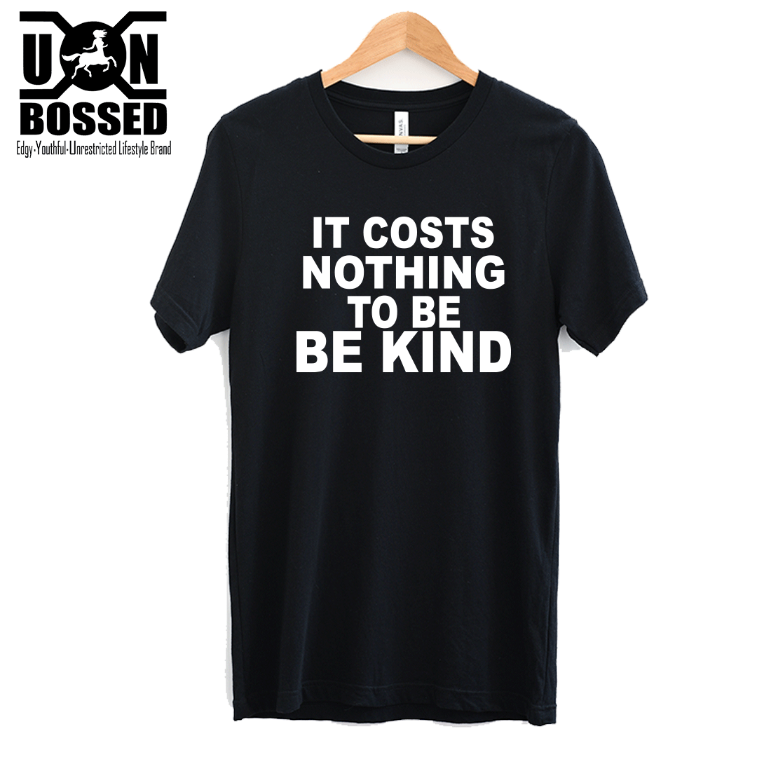 Maglietta Donna 'Be Kind' - Tessuto Morbido Premium (60% Poliestere, 35% Rayon, 5% Spandex)