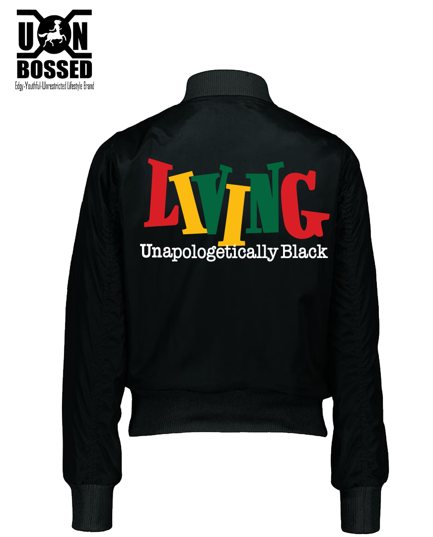Living Unapologetically Black Bomber Jacket