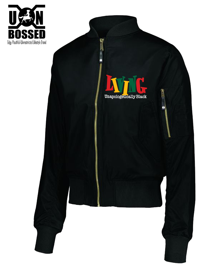 Living Unapologetically Black Bomber Jacket