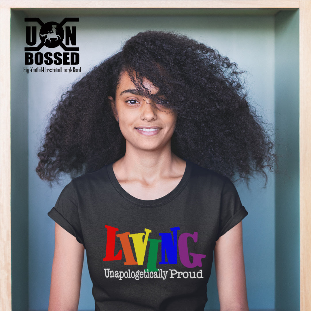 LIVING UNAPOLOGETICALLY PROUD LGBTQ SHIRT